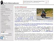 Tablet Screenshot of motorradrudi.info
